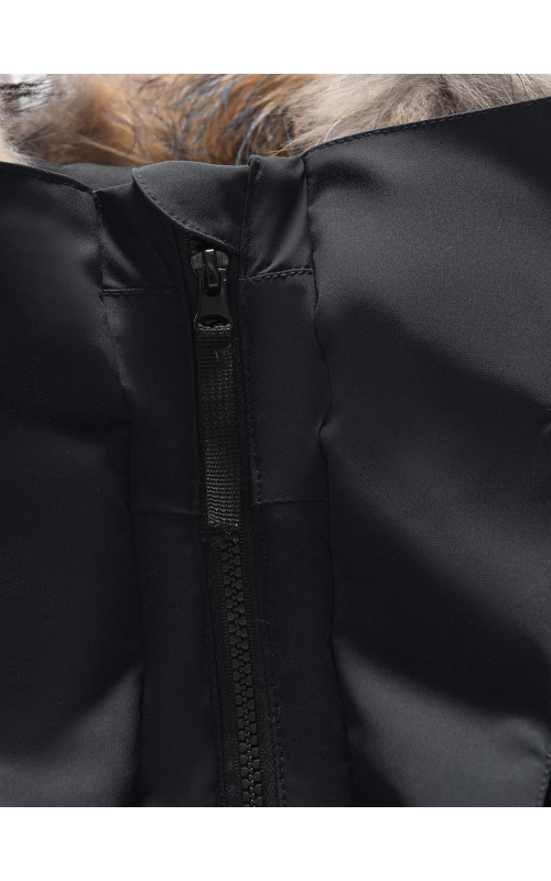 Зимняя парка с мехом енота для мальчика-подростка