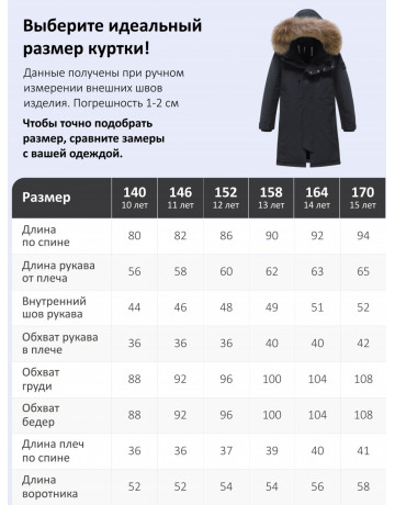 Зимняя парка с мехом енота для мальчика-подростка