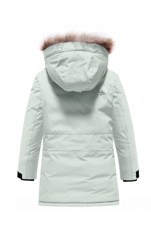 Зимняя парка для девочек подростковая с капюшоном.