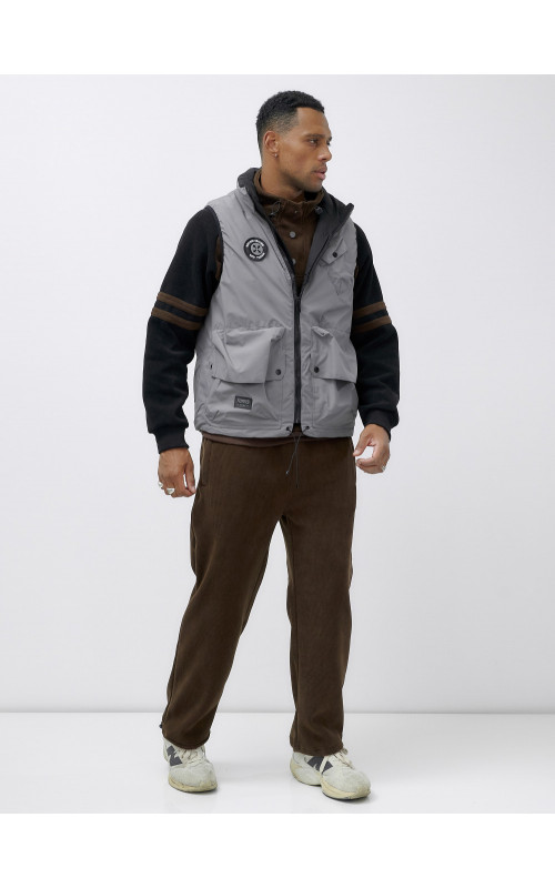 Мужская утеплённая жилетка для активного отдыха и повседневной носки.