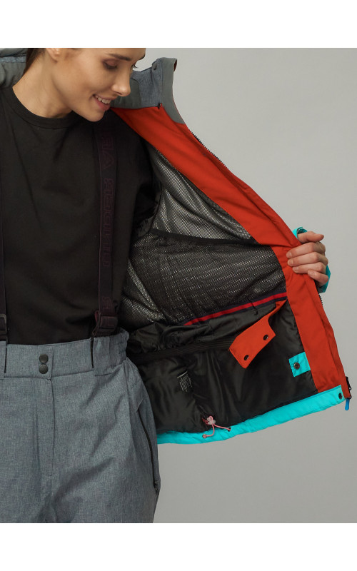 Женский зимний горнолыжный костюм большого размера