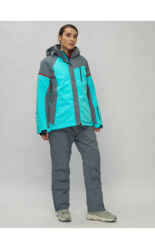 Женский зимний горнолыжный костюм большого размера