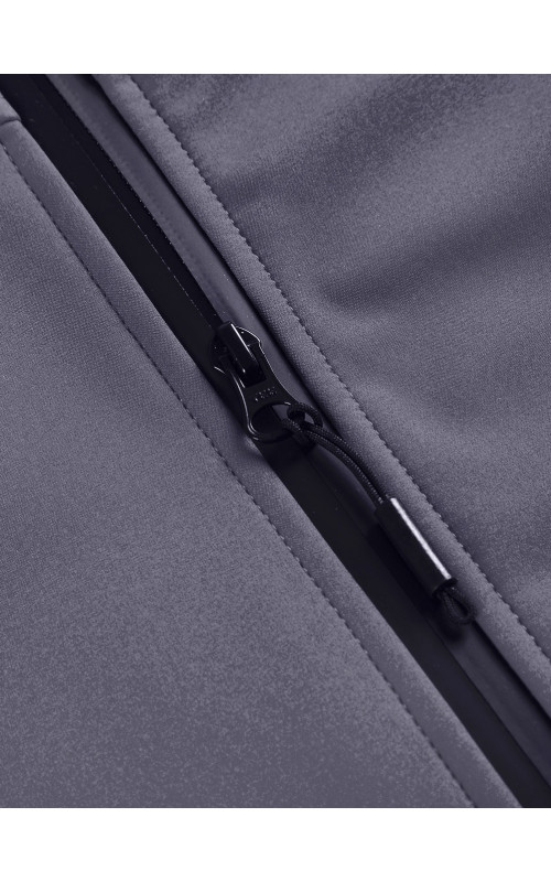 Женская спортивная парка с капюшоном, темно-серый softshell в Тюмени