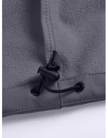 Женская спортивная парка с капюшоном, темно-серый softshell в Тюмени