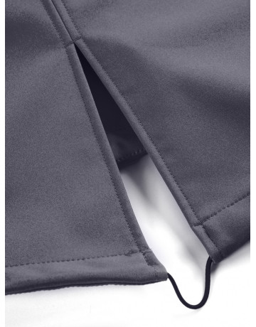 Женская спортивная парка с капюшоном, темно-серый softshell в Тюмени