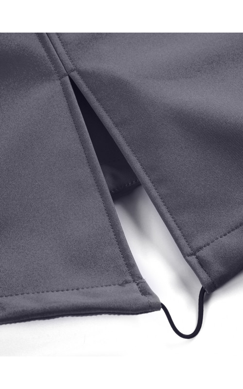 Женская спортивная парка с капюшоном, темно-серый softshell в Тюмени