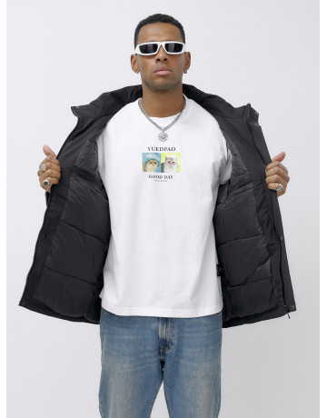 Мужская зимняя спортивная куртка большого размера, чёрная. в Тюмени