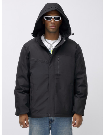 Мужская зимняя спортивная куртка большого размера, чёрная. в Тюмени