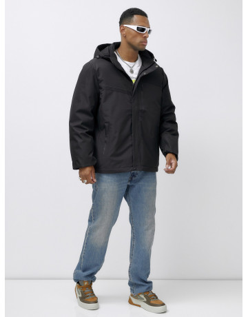 Зимняя мужская куртка большого размера с капюшоном