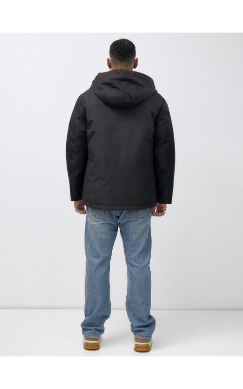 Мужская зимняя спортивная куртка большого размера, чёрная. в Тюмени