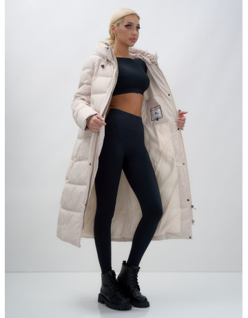 Длинный зимний пуховик для женщин