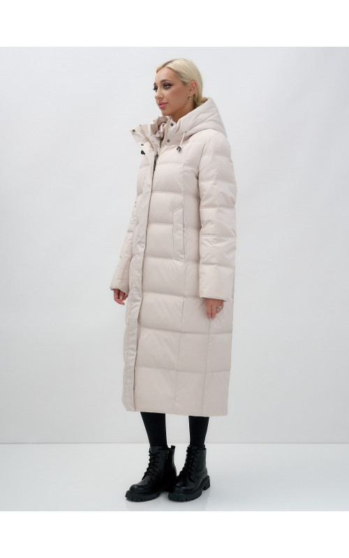 Длинный зимний пуховик для женщин