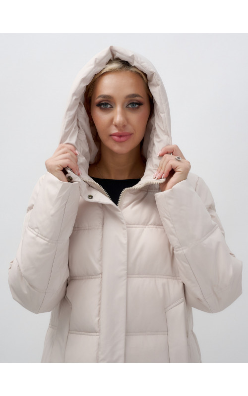 Длинный зимний пуховик для женщин