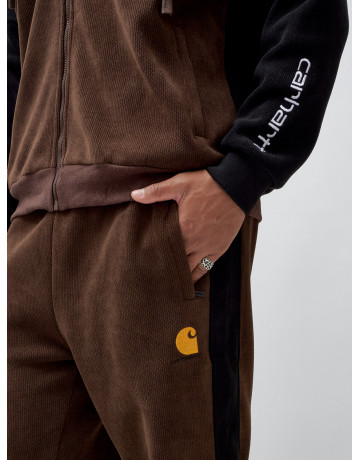 Мужской демисезонный спортивный костюм на флисе, коричневый, для спорта. в Тюмени