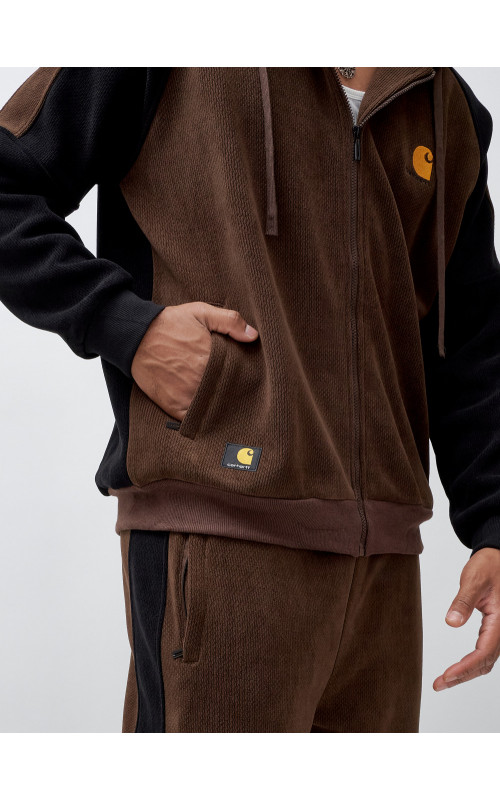 Мужской демисезонный спортивный костюм на флисе, коричневый, для спорта. в Тюмени