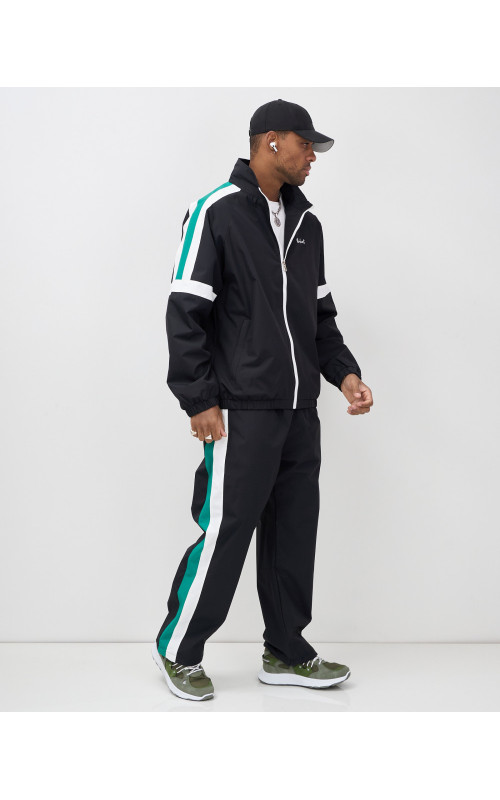 Мужской спортивный костюм чёрный, весна-лето, для активного отдыха в Тюмени