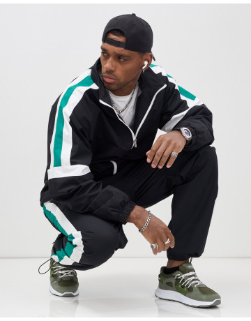 Мужской спортивный костюм чёрный, весна-лето, для активного отдыха в Тюмени