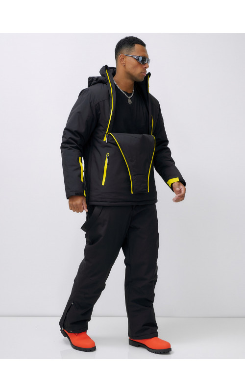 Мужской горнолыжный костюм: куртка-анорак и полукомбинезон