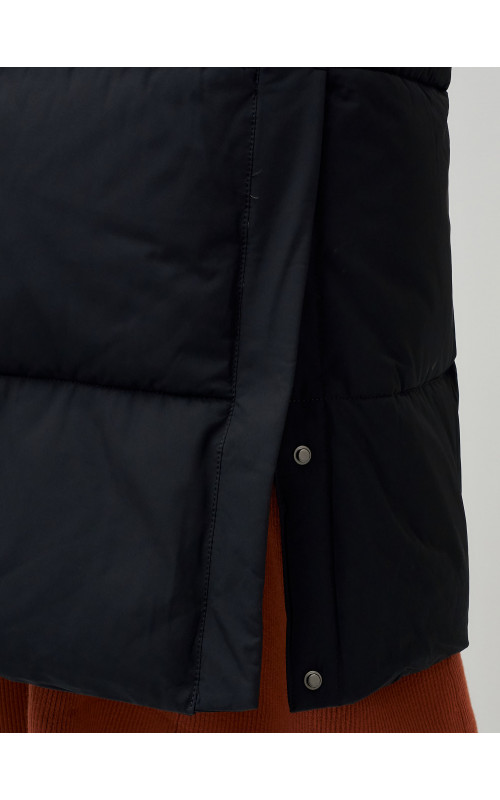 Длинный зимний пуховик для женщин с капюшоном