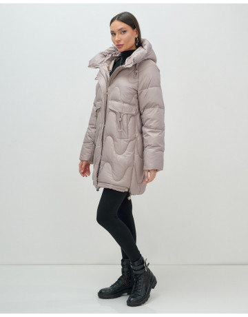 Зимний пуховик для женщин «Модный», утеплённый до -20°C