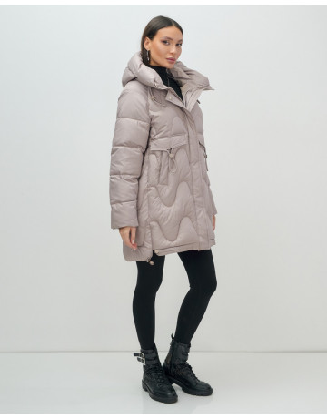 Зимний пуховик для женщин «Модный», утеплённый до -20°C