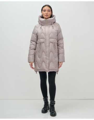 Зимний пуховик для женщин «Модный», утеплённый до -20°C
