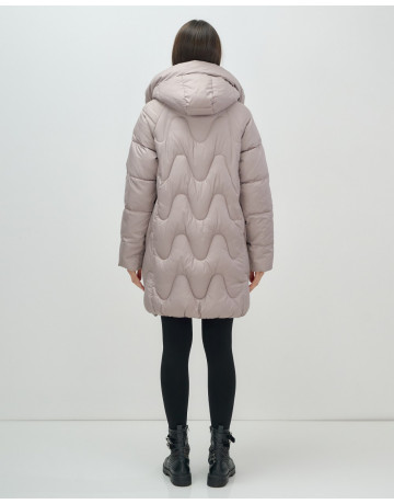 Зимний пуховик для женщин «Модный», утеплённый до -20°C