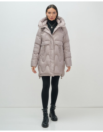 Зимний пуховик для женщин «Модный», утеплённый до -20°C