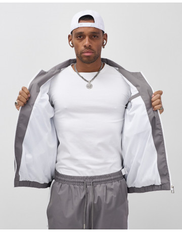 Мужской спортивный костюм для весны и лета, серый, для спорта. в Тюмени