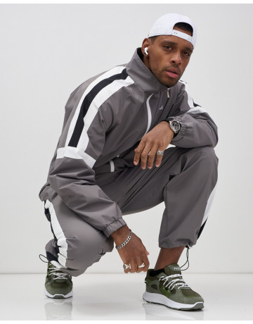 Мужской спортивный костюм для весны и лета, серый, для спорта. в Тюмени