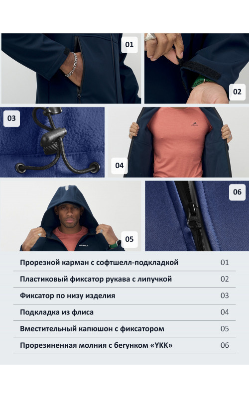 Спортивная ветровка с капюшоном для активных мужчин