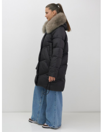 Длинный пуховик премиум-класса, удлинённый до колена