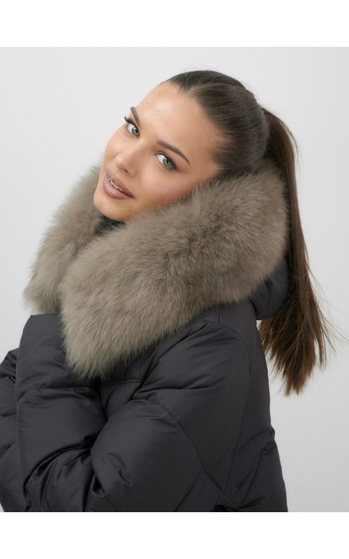 Длинный пуховик премиум-класса, удлинённый до колена