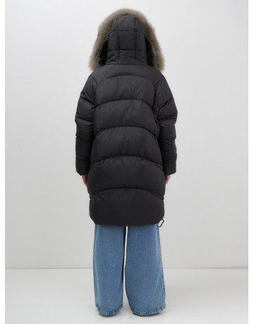 Длинный пуховик премиум-класса, удлинённый до колена