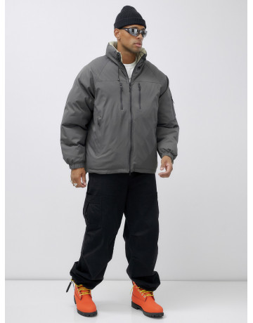 Мужская зимняя двусторонняя куртка для активного отдыха.