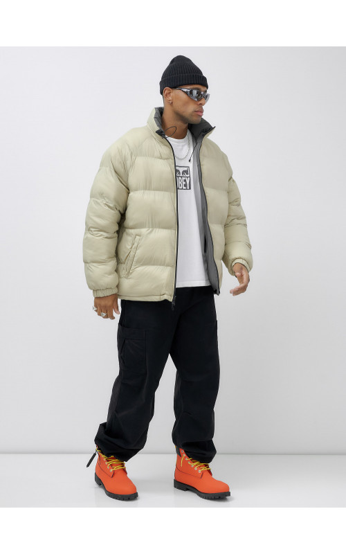 Мужская зимняя двусторонняя куртка для активного отдыха.