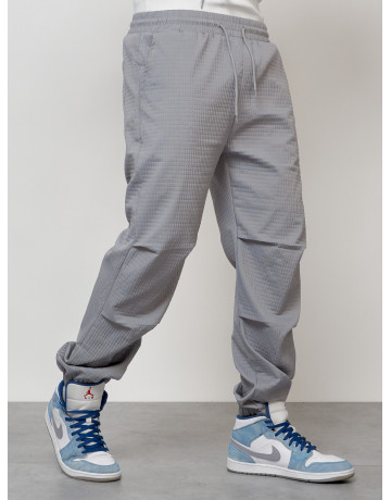 Мужской спортивный костюм для занятий спортом, серый, модный. в Тюмени