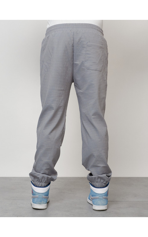 Мужской спортивный костюм для занятий спортом, серый, модный. в Тюмени