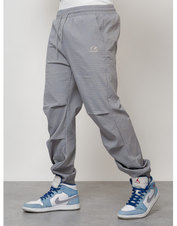 Мужской спортивный костюм для занятий спортом, серый, модный. в Тюмени