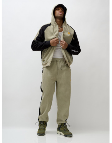 Мужской демисезонный спортивный костюм на флисе, светло-зелёный. в Тюмени