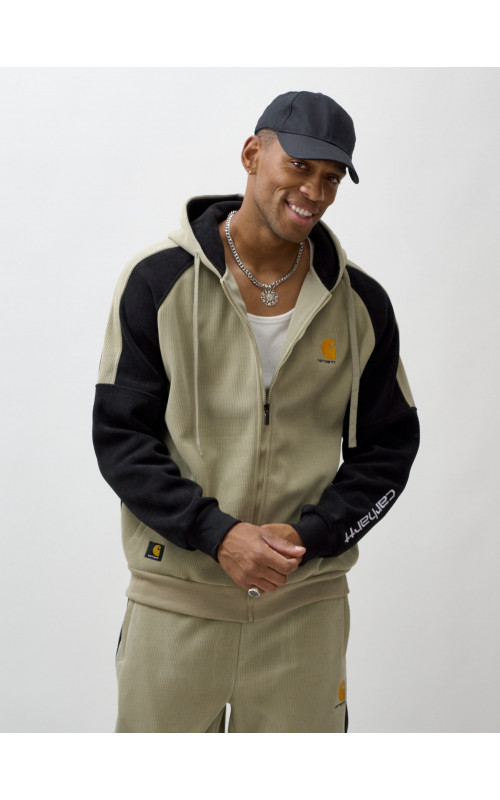 Мужской демисезонный спортивный костюм на флисе, светло-зелёный. в Тюмени