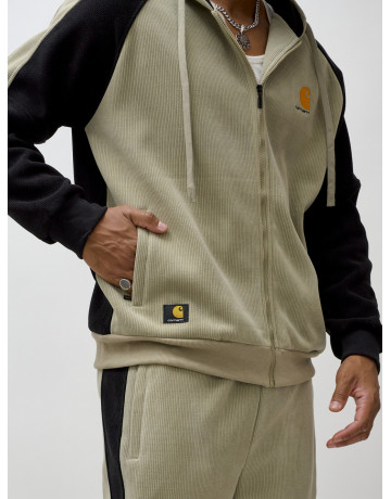 Мужской демисезонный спортивный костюм на флисе, светло-зелёный. в Тюмени