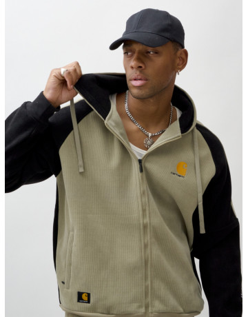 Мужской демисезонный спортивный костюм на флисе, светло-зелёный. в Тюмени