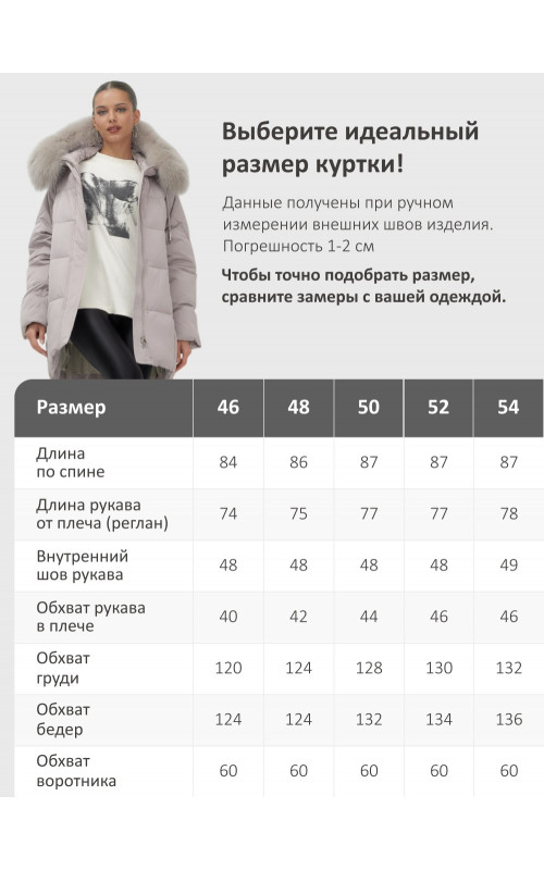 Пуховик с мехом песца зимний премиум-класса