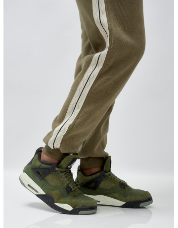 Мужской демисезонный спортивный костюм на флисе, цвет хаки, для спорта. в Тюмени