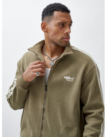 Мужской демисезонный спортивный костюм на флисе, цвет хаки, для спорта. в Тюмени