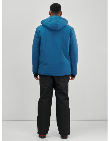 Мужской горнолыжный костюм: куртка и полукомбинезон для зимних активностей.