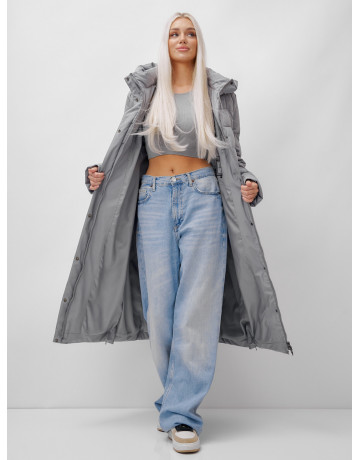 Длинный зимний пуховик для молодёжи