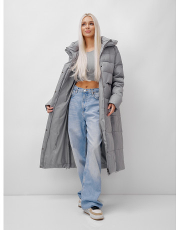Длинный зимний пуховик для молодёжи