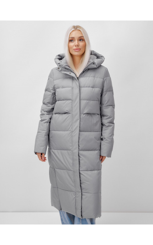 Длинный зимний пуховик для молодёжи